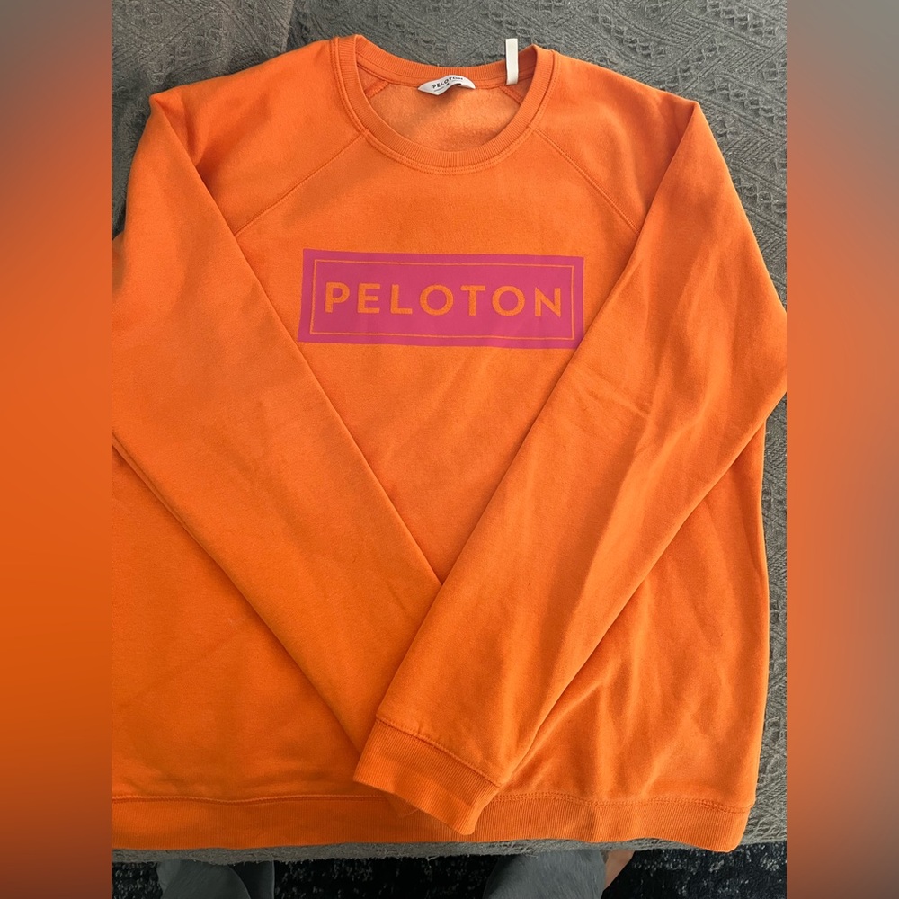 Peloton Orange Sweatshirt size M